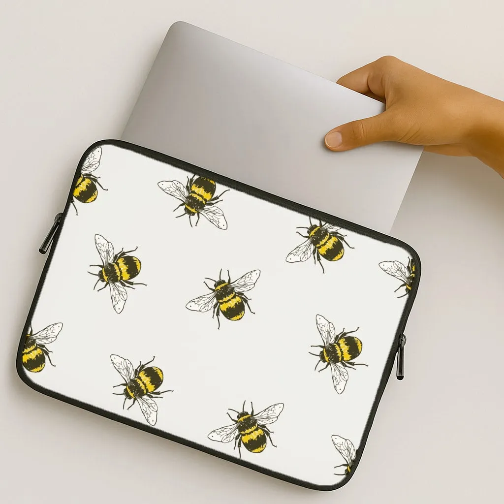Bumblebee Pattern  Laptop Sleeve Stylish frame Sleek Texture