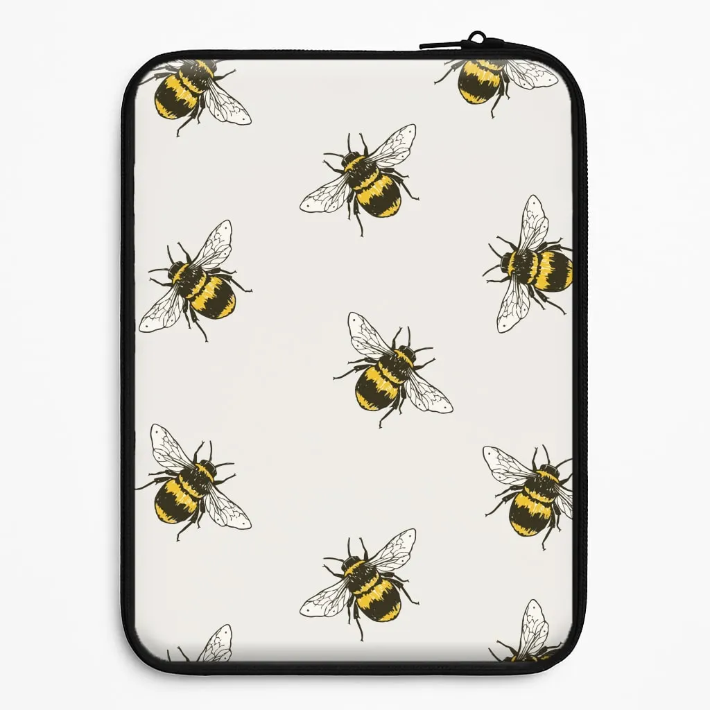 Bumblebee Pattern  Laptop Sleeve Rugged Finish