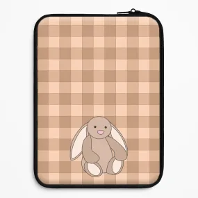 Sporty Design Comfort Use Bunny Checkered Pattern Laptop Sleeve
