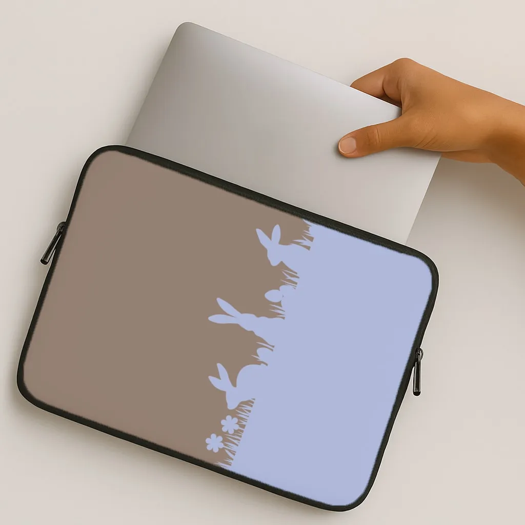 Bunny Outline  Laptop Sleeve Resistant Layer
