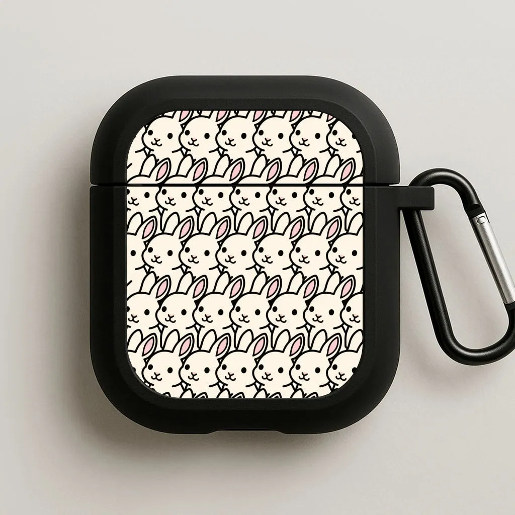Fashion Protective Shell Bunny Rabbit Pattern AirPods Case