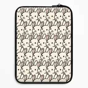 Flexible Fit Bunny Rabbit Pattern Laptop Sleeve