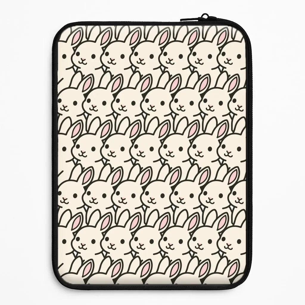 Flexible Fit Bunny Rabbit Pattern Laptop Sleeve