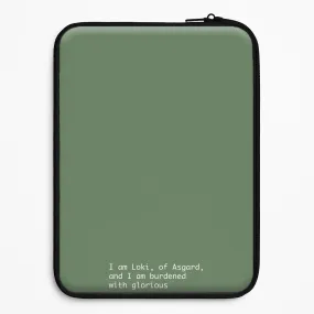 Stylish Grip Texture Comfort Shield Burdened With Glorious Purpose Laptop Sleeve