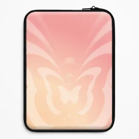 Casual Look Butterfly Gradient Pink Laptop Sleeve