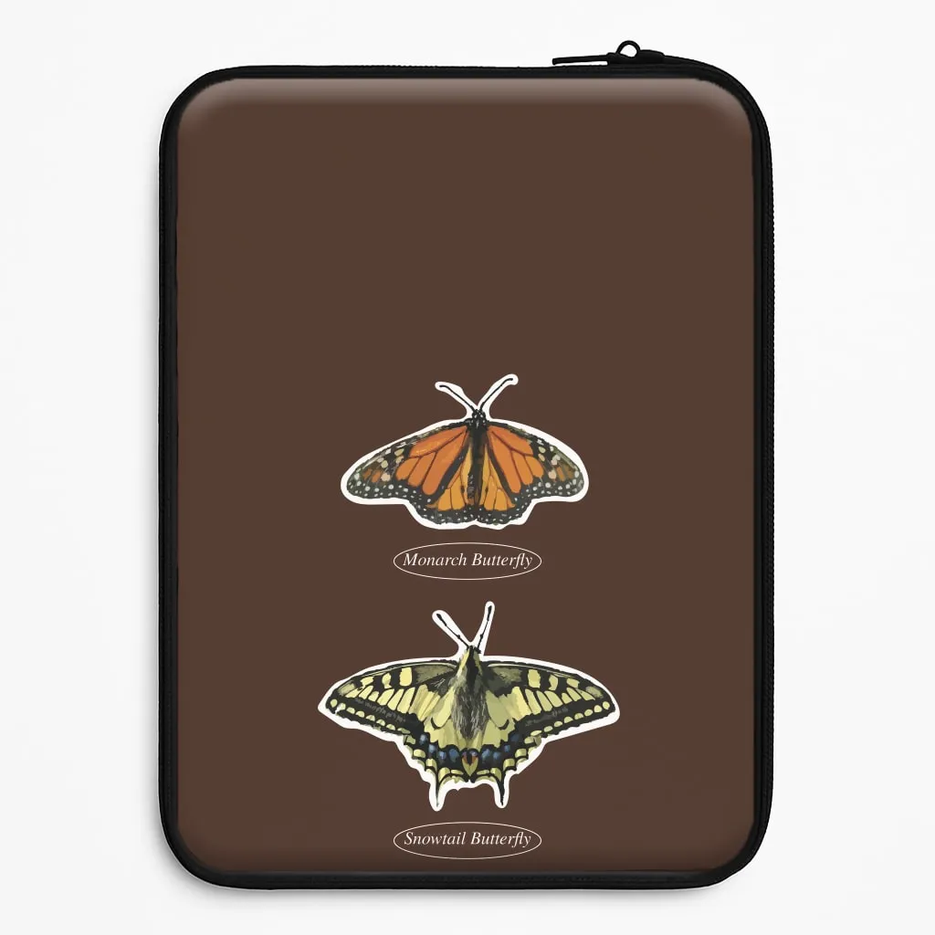 everyday elegance Butterfly Species Collage Laptop Sleeve