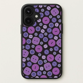 Button Pattern Phone Case Modern Touch