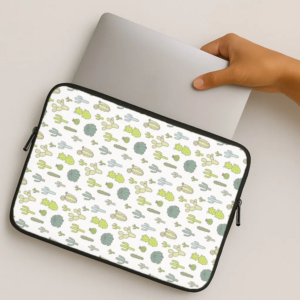 Durable Look Cactus Pattern Laptop Sleeve