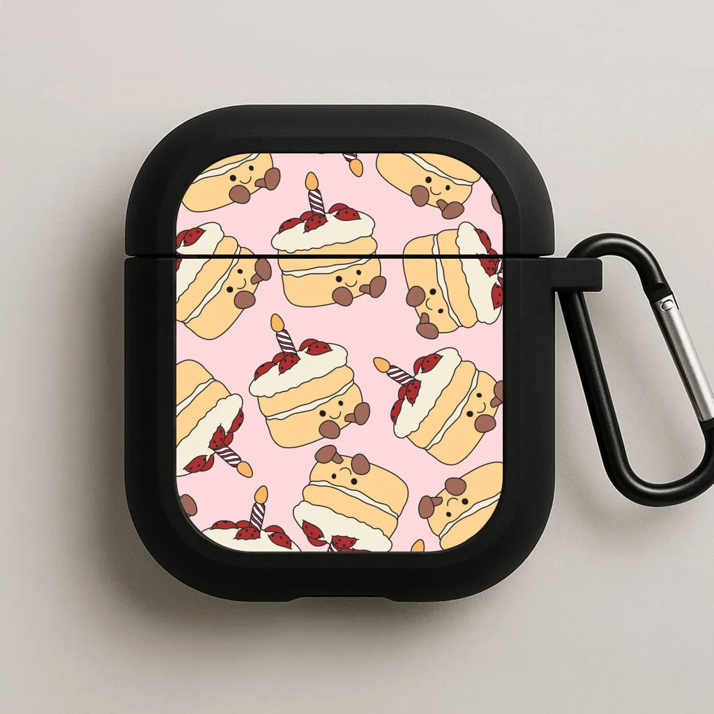 Modern Carry Accessory fashion leather airpods holder Cake Pattern - Plushy AirPods Case