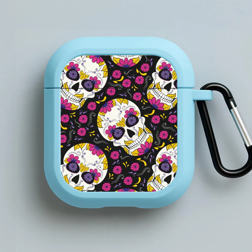 Calavera Pattern - Halloween AirPods Case Fashion Accessory Holder