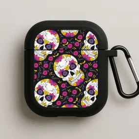 Custom Texture Cover eco friendly wireless protector Calavera Pattern - Halloween AirPods Case