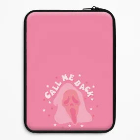 Durable Detail Travel Essential Call Me Back Ghostface - Scream Laptop Sleeve