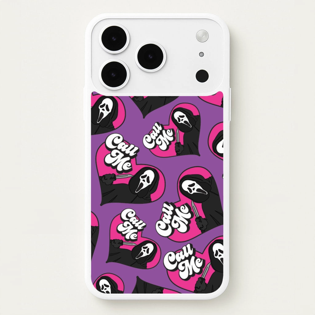 Long Lasting Call Me Heart Pattern Phone Case