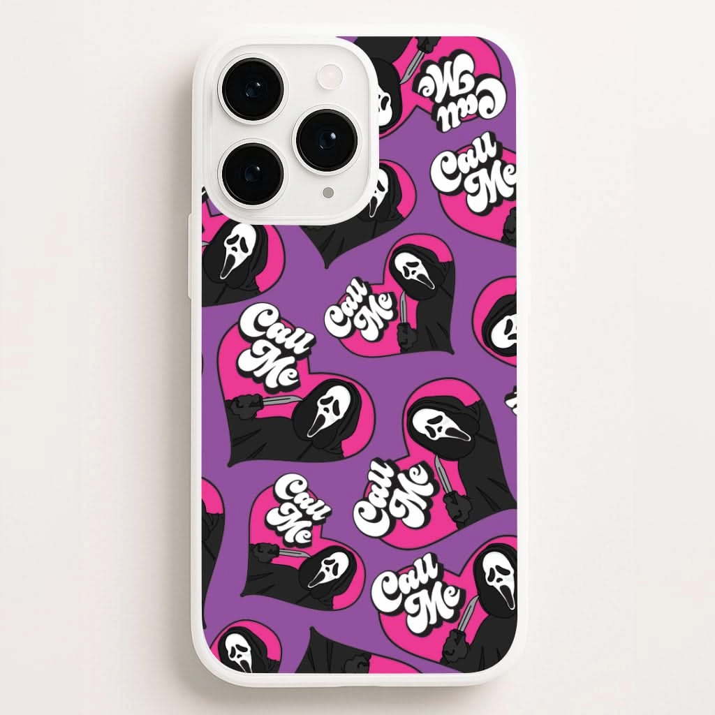 Call Me Heart Pattern Phone Case Sleek Detail