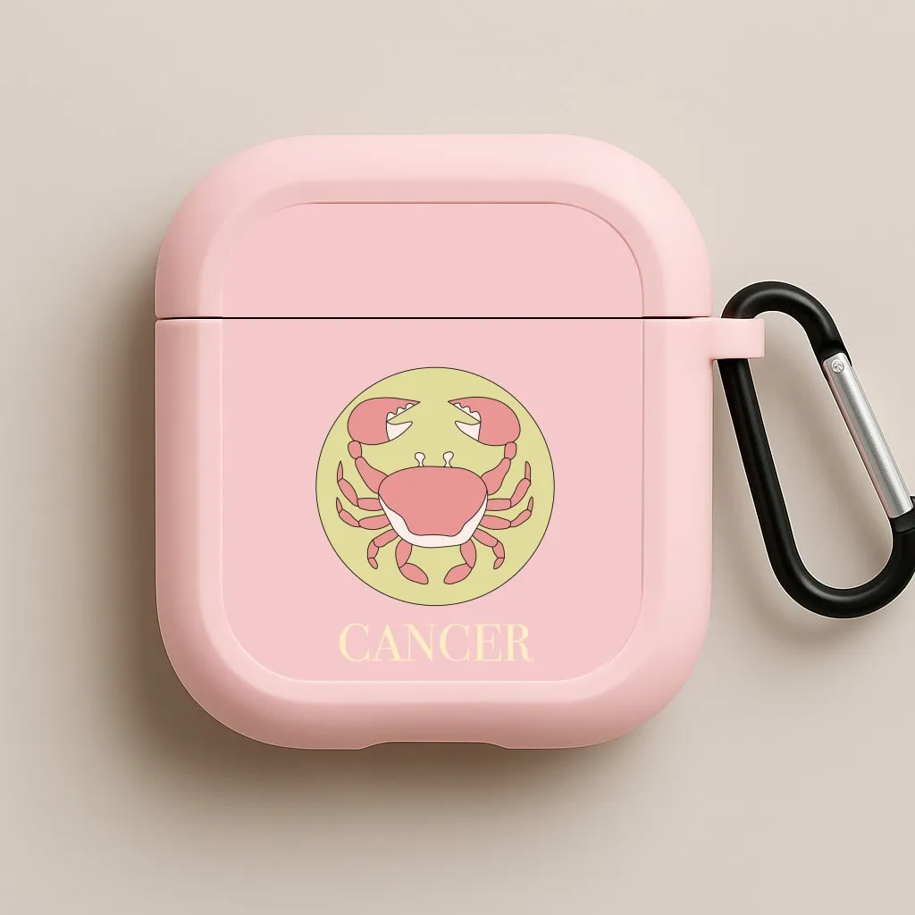 Minimal Smooth Holder Cancer - Tarot Cards AirPods Case