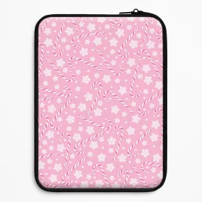 Screen Bumper Hybrid Pattern Texture Candy Cane Pattern Laptop Sleeve