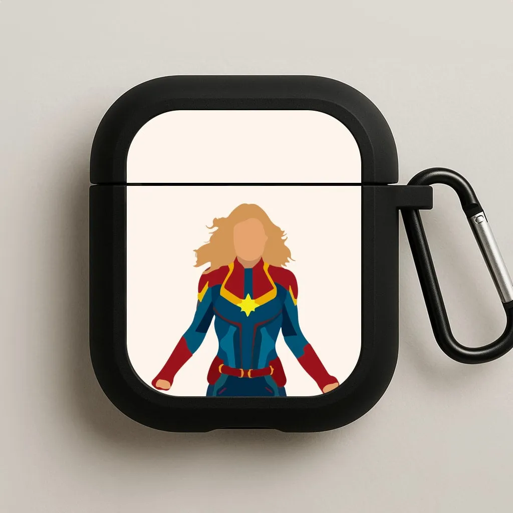 Captain Marvel AirPods Case Universal Storage Pouch Fashion Pocket Pouch