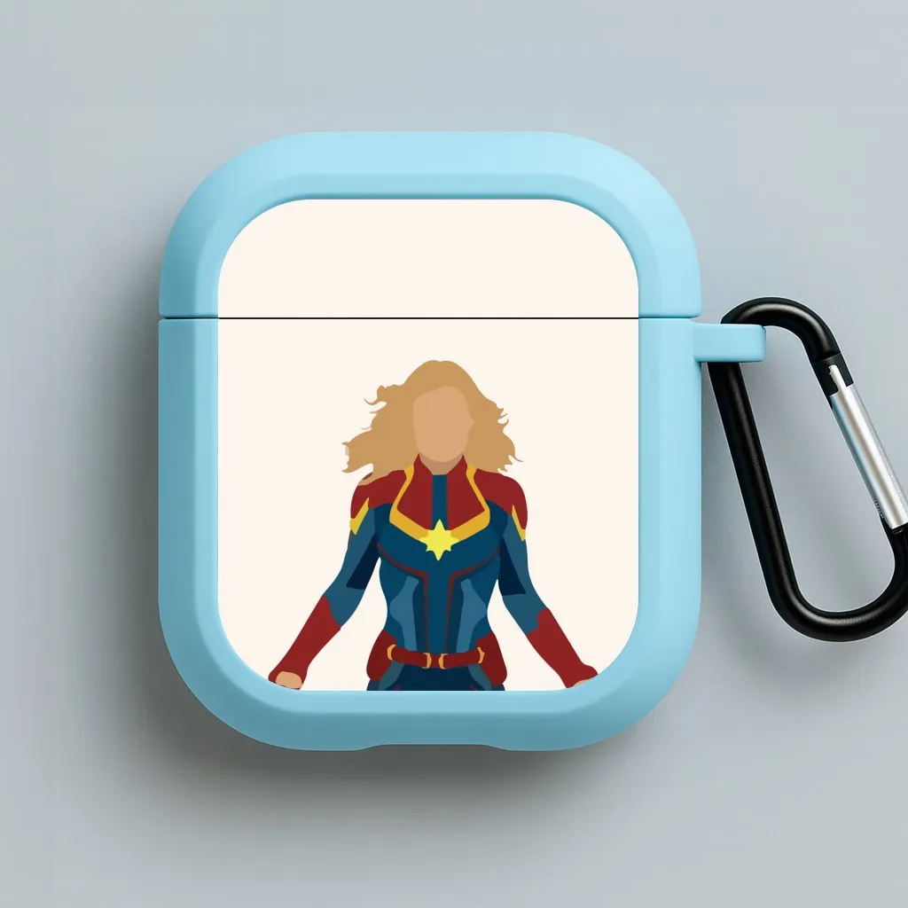 Captain Marvel AirPods Case eco vegan protector Soft Feel Material