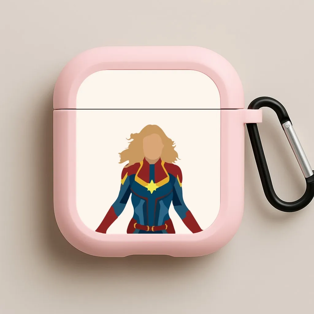Captain Marvel AirPods Case Compact Accessory Bag