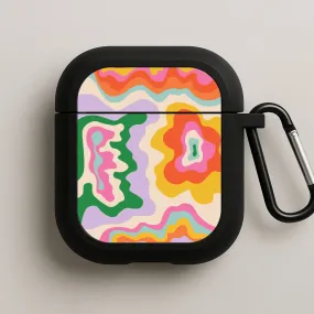 clear color tinted shell Abstract Patterns 25 AirPods Case