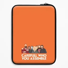 Port Protection Careful Who You Assemble Laptop Sleeve