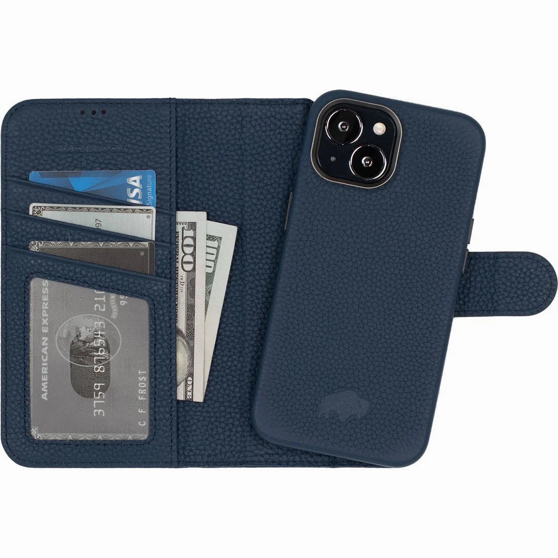 Everyday Fit Carson Detachable Leather Wallet Case ?C iPhone 14 Plus, Monaco Blue