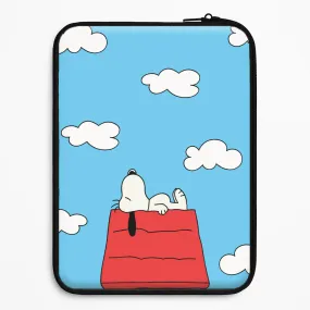 Cartoon Beagle Sleeping Laptop Sleeve Shock shield