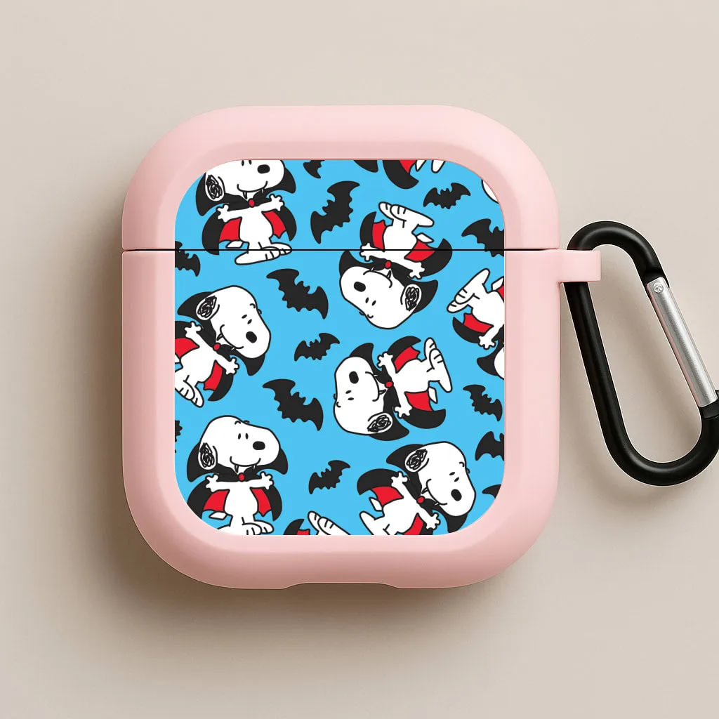 sleek portable airpods cover Soft Silicone Holder Cartoon Beagle Vampire And Bats Pattern AirPods Case