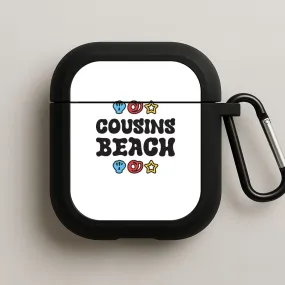 Cartoon Cousins Beach AirPods Case Creative Compact Holder durable soft protector