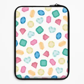 Modern Detail Non slip grip Cartoon Multicoloured Gems Pattern Laptop Sleeve