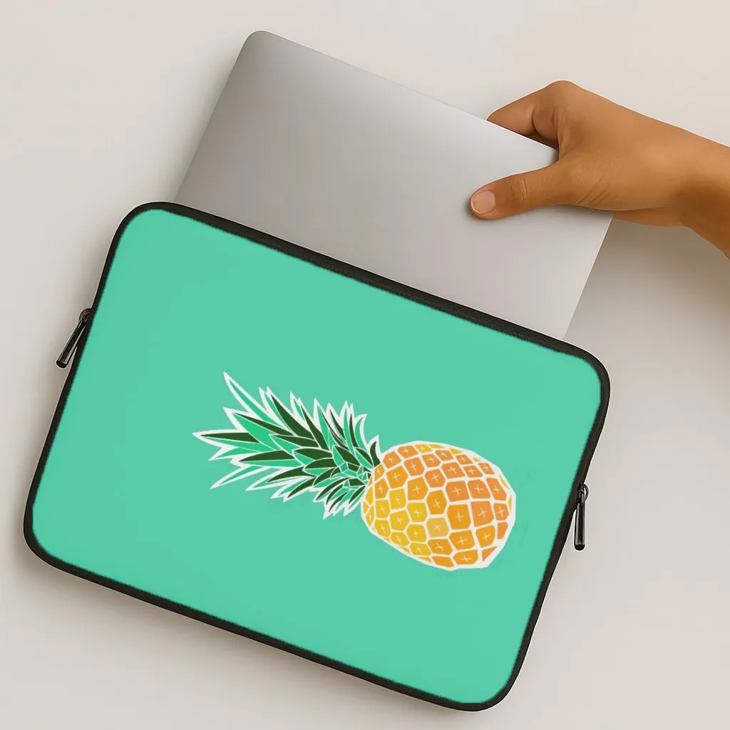 Grip Texture Modern Design Texture Cartoon Pineapple Laptop Sleeve