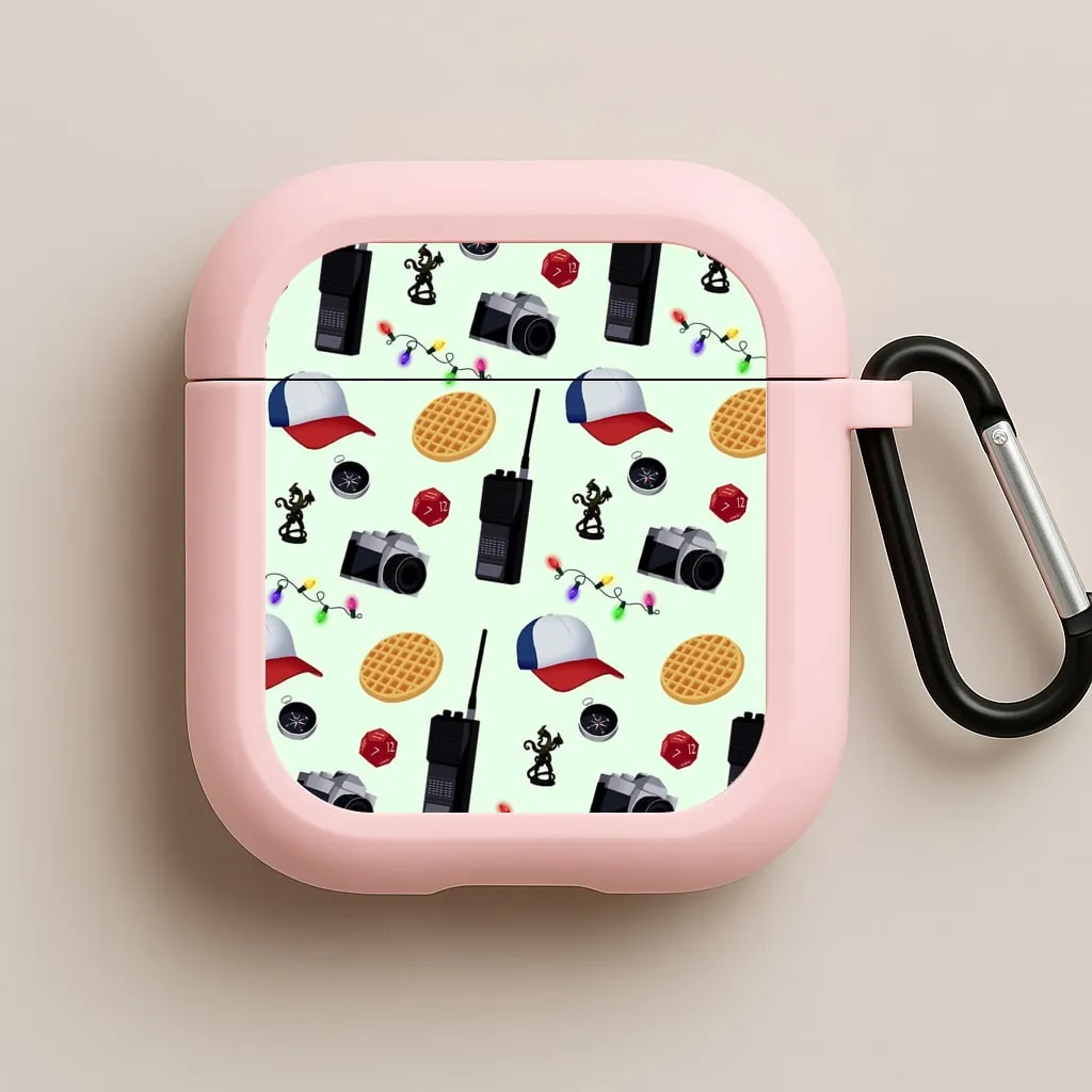 portable outdoor silicone cover Cartoon Stranger Object AirPods Case