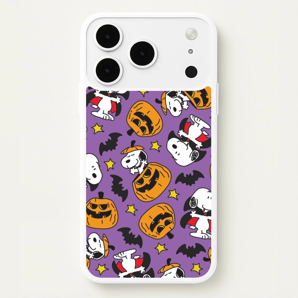 Cartoon Beagle Halloween Pattern Phone Case Elegant Shield Elegant Craft