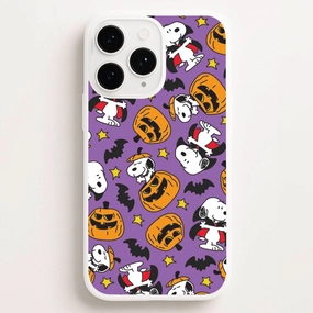 Protective Detailing Cartoon Beagle Halloween Pattern Phone Case
