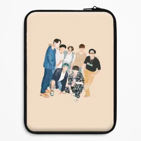 Soft Silicone Soft Shield Casual K-Pop Band Band Laptop Sleeve