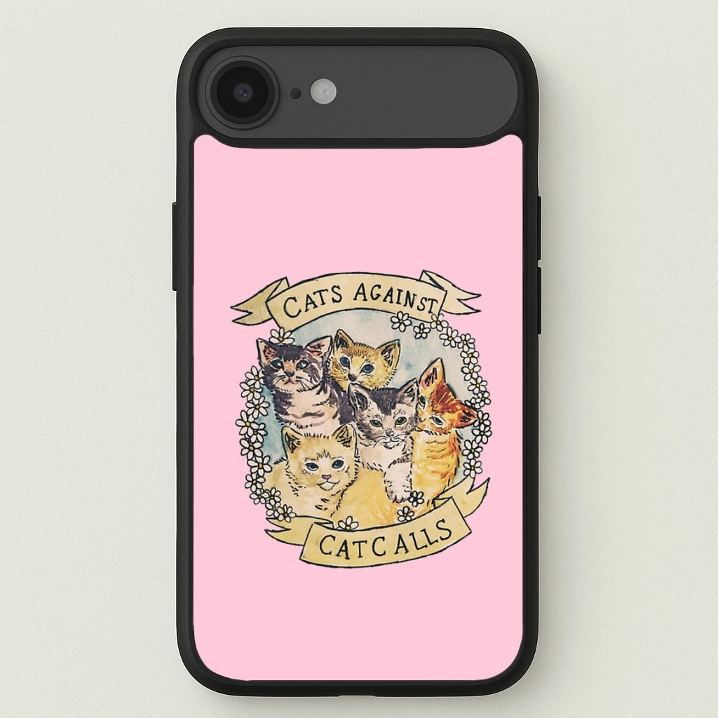 Cats Against Cat Calls Phone Case Marble finish Lightweight Protection