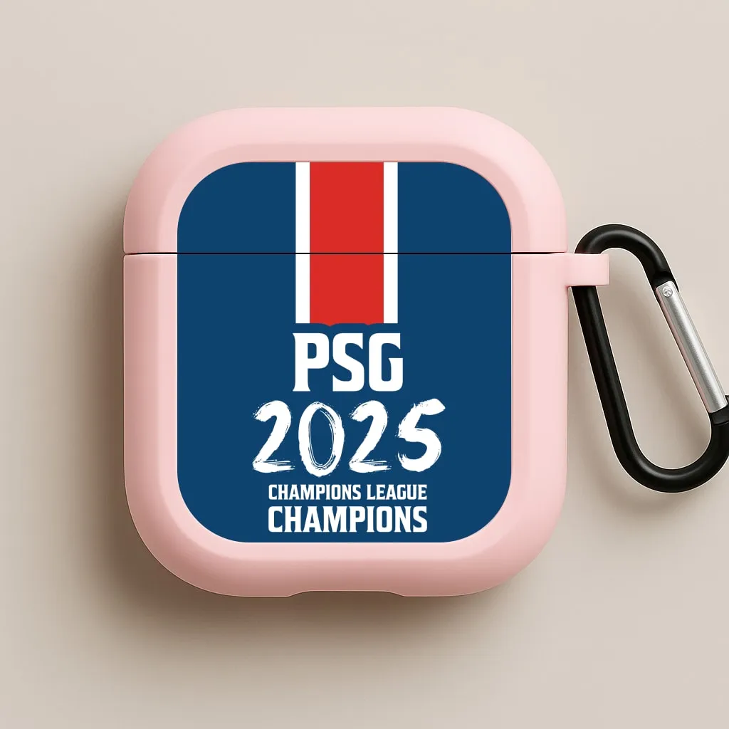 Soft Matte Coating Champion League Winners 25 PSG AirPods Case