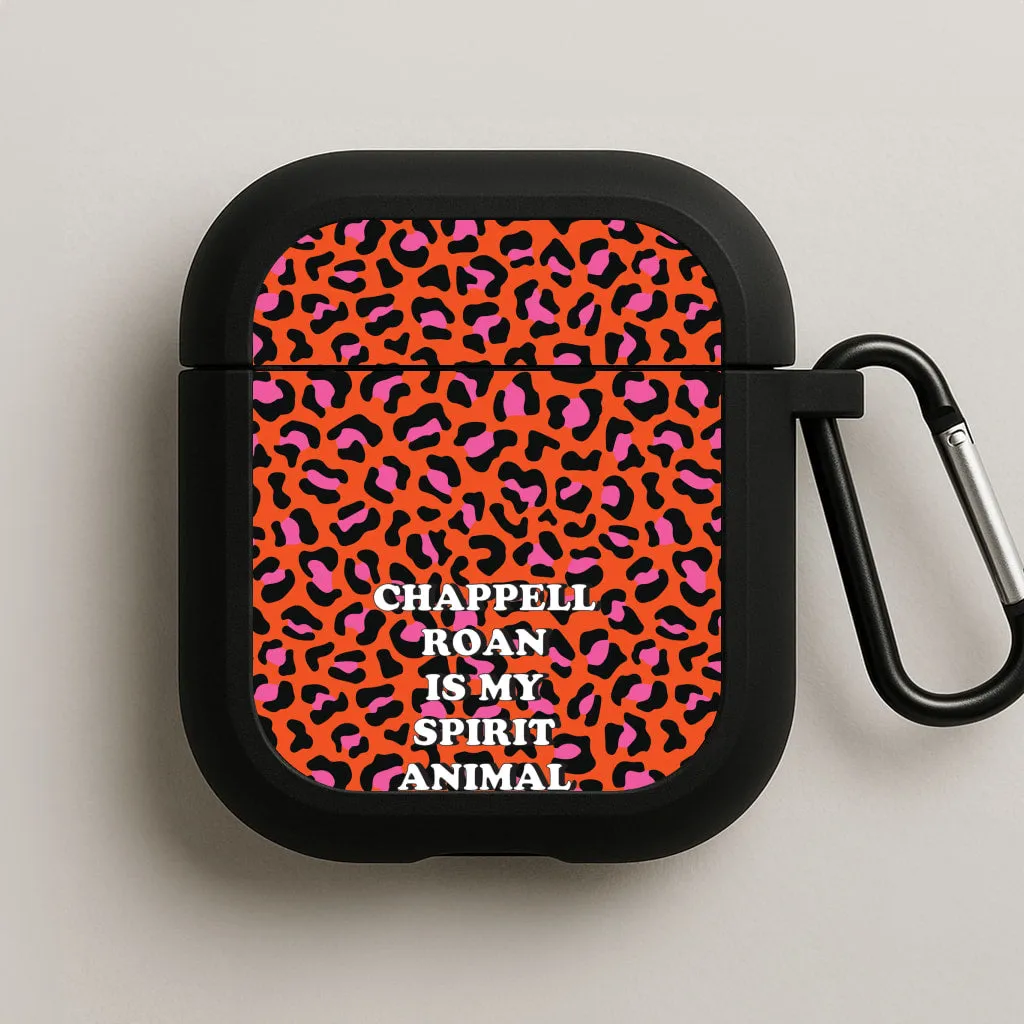 vibrant neon silicone case Chappell Is My Spirit Animal AirPods Case