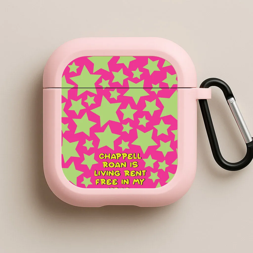 Portable Tech Organizer lightweight ergonomic silicone travel shell Chappell Rent Free In My Head AirPods Case