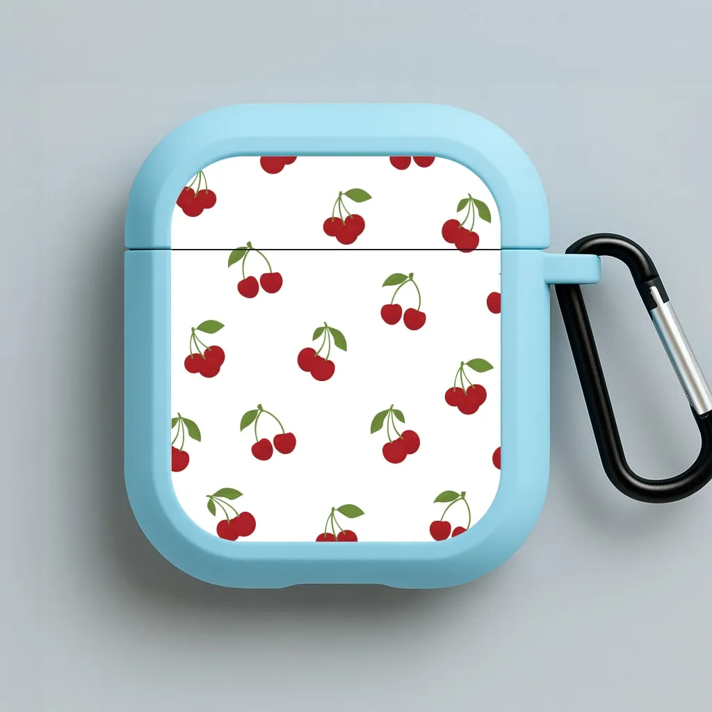 daily commute protective shell Cherries - Fruit Patterns AirPods Case