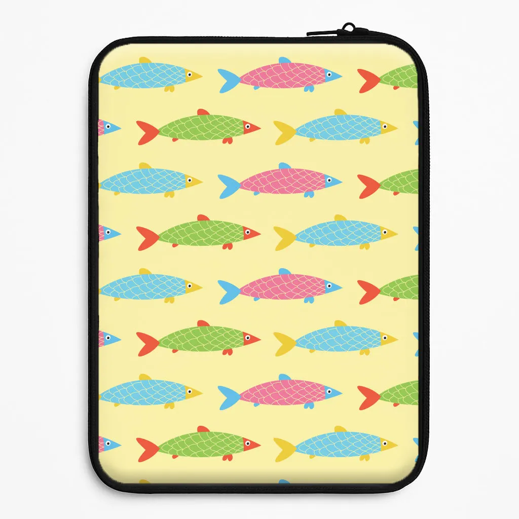 Modern feature Colourful Cartoon Fish Pattern Laptop Sleeve