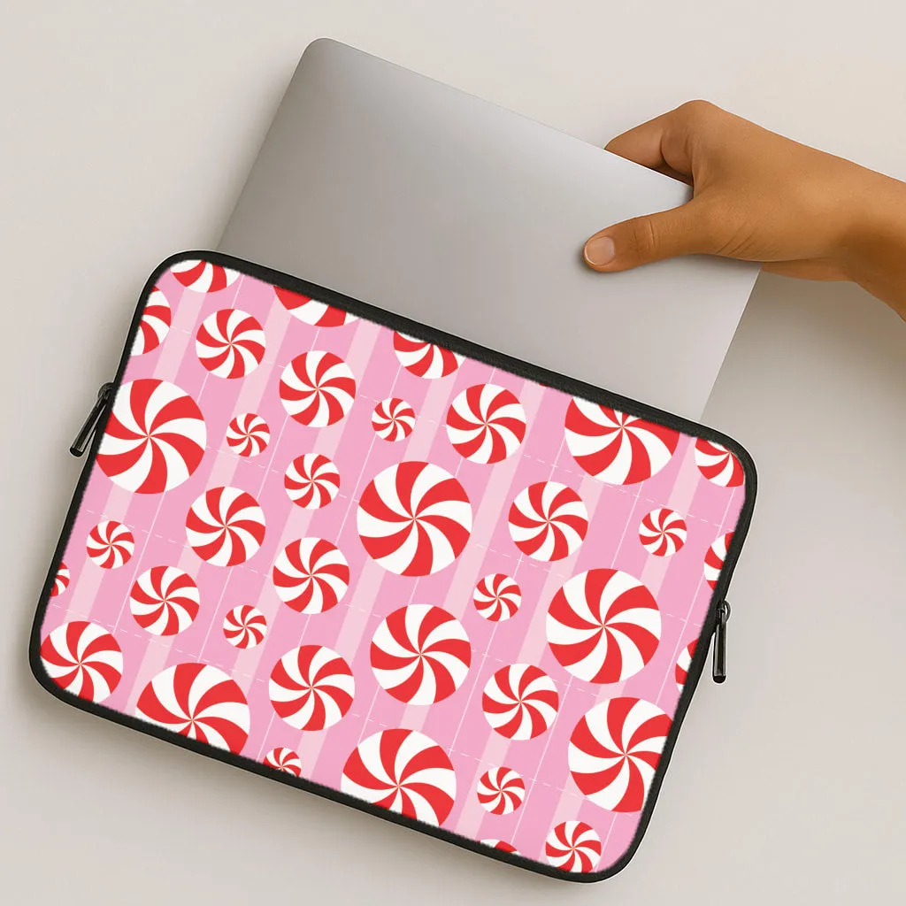 Soft Frame Resistant Layer Lolli Pattern Laptop Sleeve