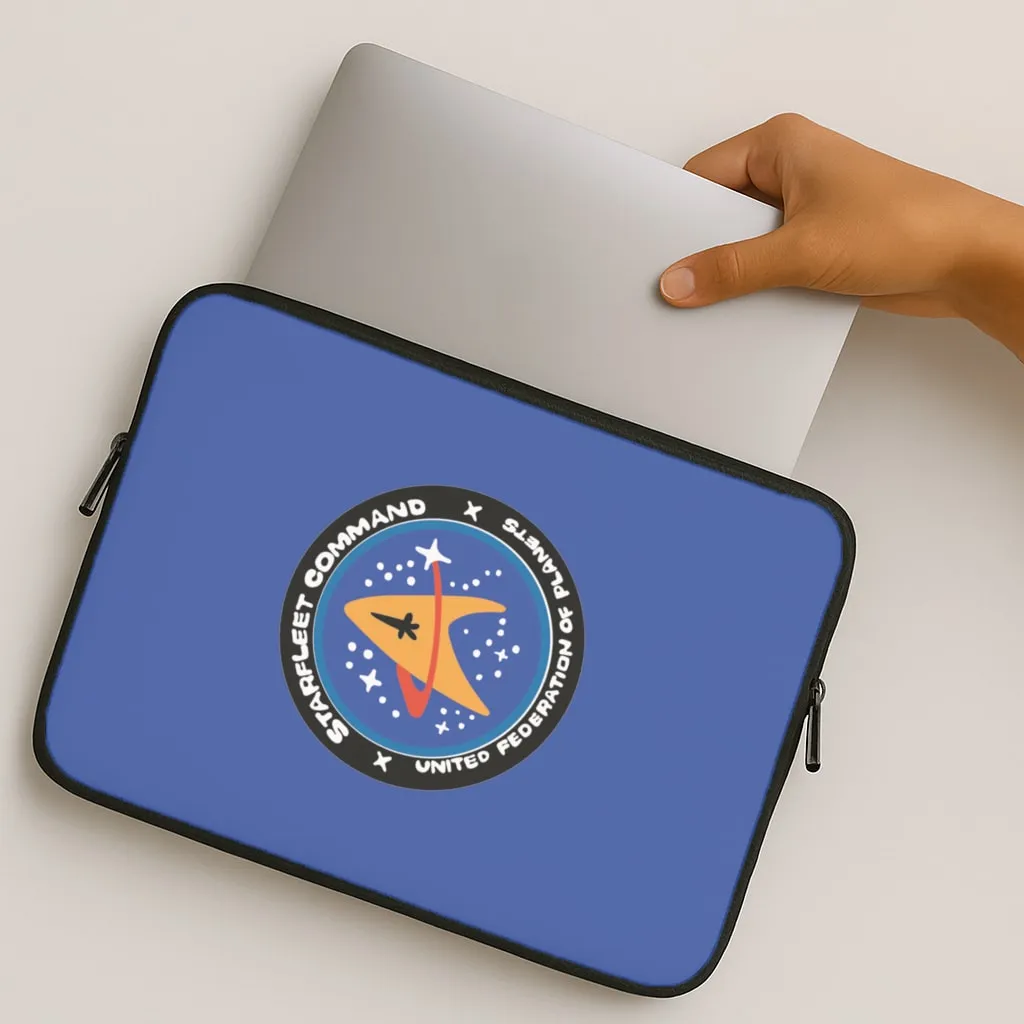 Sleek Surface Stylish Form Starfleet command Laptop Sleeve