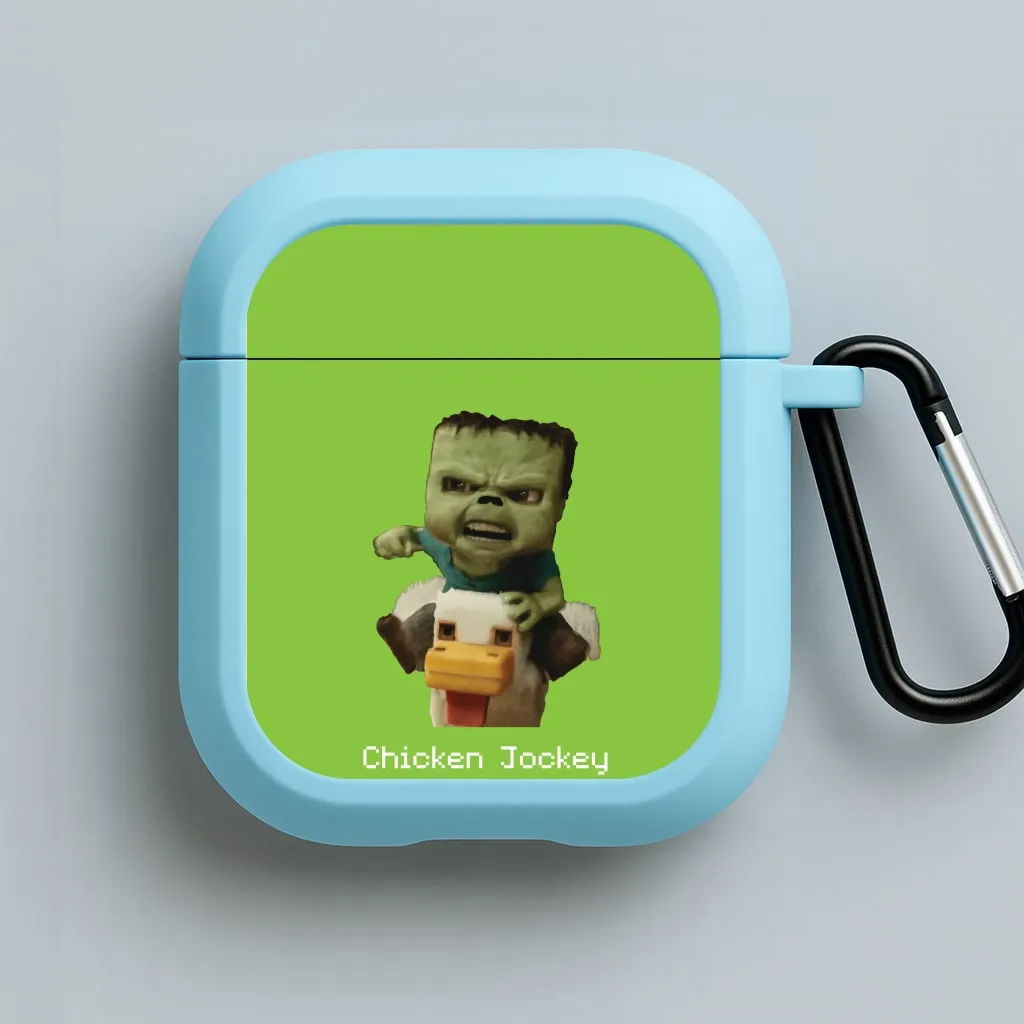 soft touch neon airpods cover Modern Handy Bag Chicken Jockey  AirPods Case