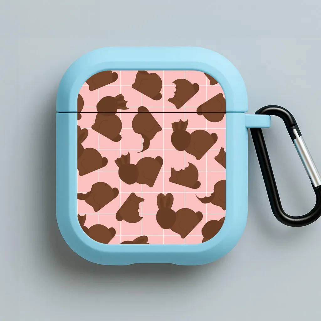 Chocolate Easter Bunny Pattern AirPods Case fashion daily airpods protector