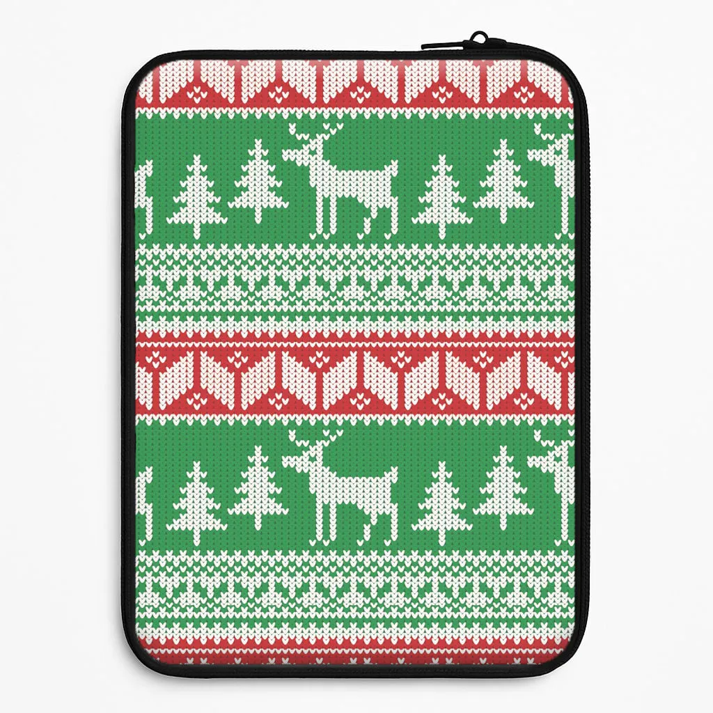 Christmas Jumper Pattern Christmas Laptop Sleeve Smooth Pattern Design