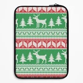Christmas Jumper Pattern Christmas Laptop Sleeve Smooth Pattern Design