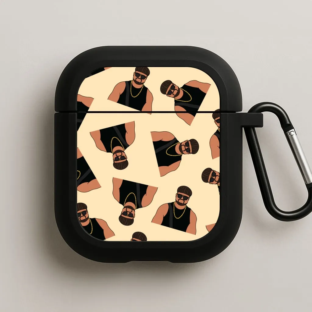 Ibiza Final Boss Pattern AirPods Case Travel Light Organizer