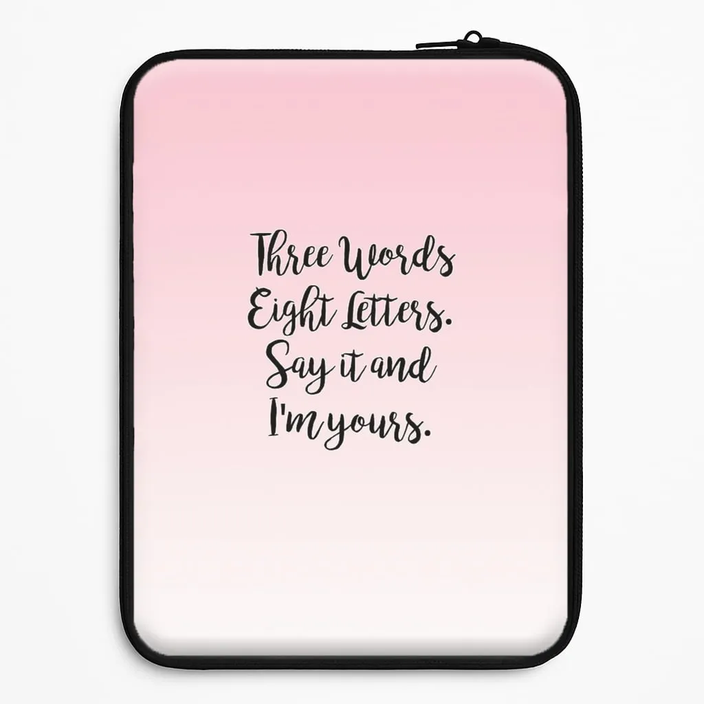 Soft Grip Hybrid Build Three Words, Eight Letters - Gossip Laptop Sleeve
