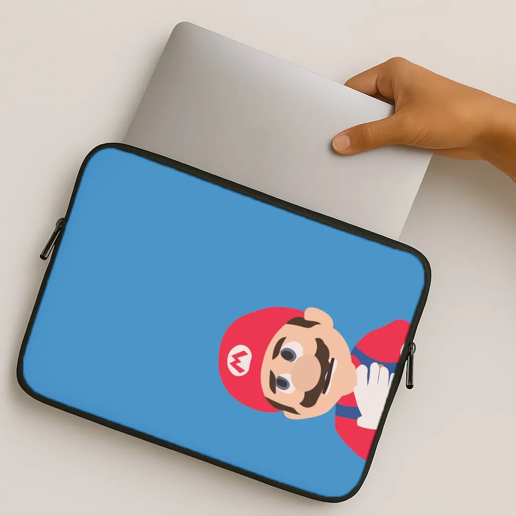 Worried Mario Laptop Sleeve Subtle design Compact Look